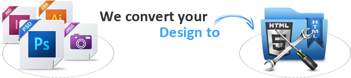Fast slicing of your design into HTML or CMS-based website. Quick and cheap conversion of your design into any webpage, newsletter or email